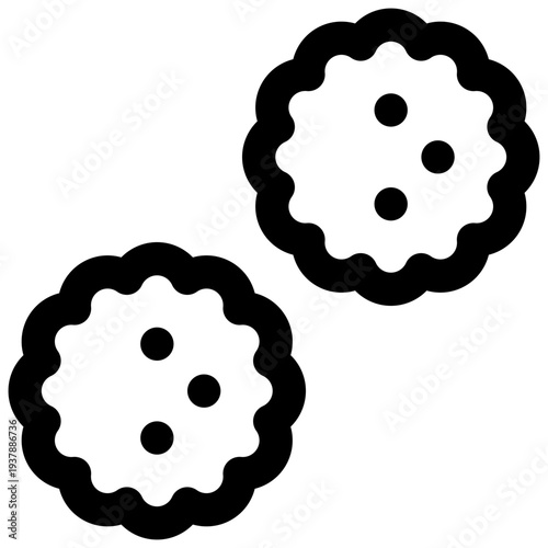 Blackberries. Editable stroke vector icon.