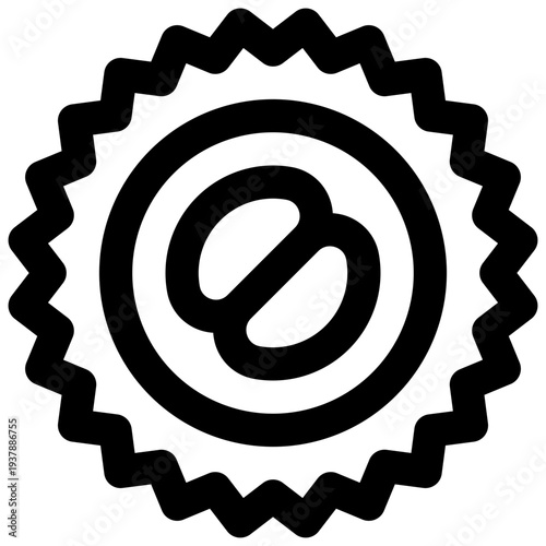 Durian. Editable stroke vector icon.