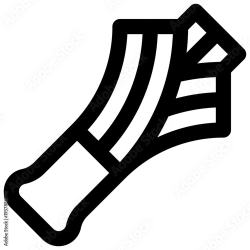 Leek. Editable stroke vector icon.
