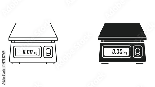 Digital Scale Measuring Kg Concept Commerce