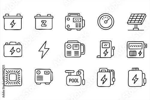 Wifi Signal Router and Server Hardware Vector Icon Pack