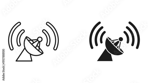 Satellite Dish Signal Transmission Broadcast