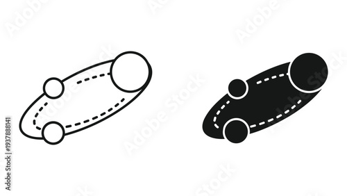Orbital Path Diagram Scientific Representation