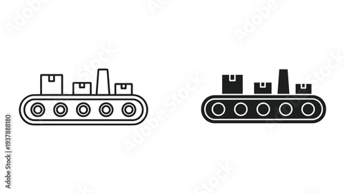Conveyor Belt Boxes Production Line Industrial Process