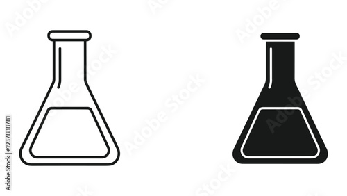 Laboratory Flask Icon Science Experiment Chemistry Research