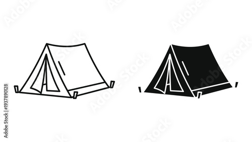 Tent Camping Shelter Outdoor Adventure Icon