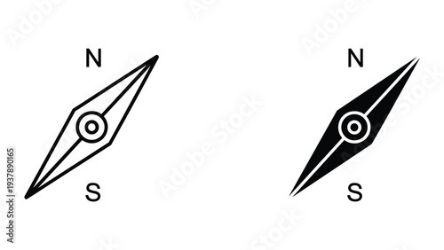 Compass Direction Symbol Navigation Tool Marketing