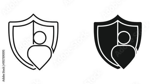 User Shield Protection Icon Security Business