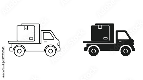 Delivery Truck Cargo Box Transportation Commerce
