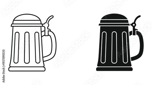 Beer Mug Stein Icon Beverage Drinkware Commercial Graphics