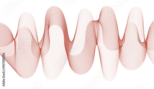 Vector abstract background with dynamic pink waves.
