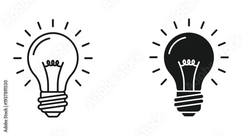 Lightbulb Idea Symbol Concept