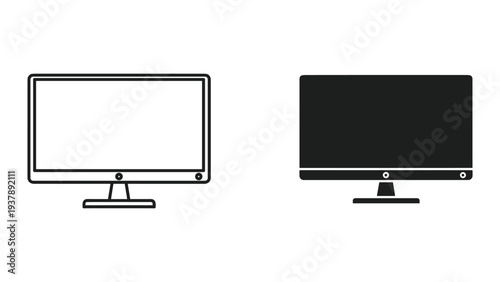 Computer Monitor Icon Technology Display Screen