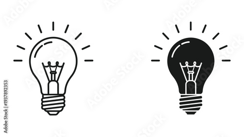 Lightbulb Icon Innovation Idea Concept