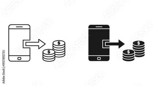 Money Transfer Mobile Transaction Financial Growth