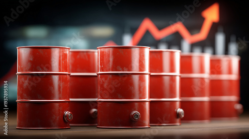 Oil Barrels and Rising Mark...