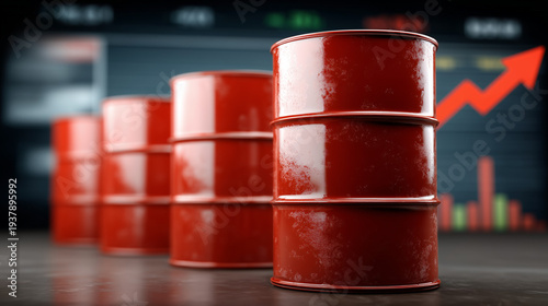 Oil Barrel Price: Symbolizi...