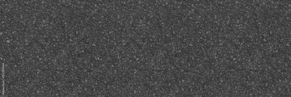 Fototapeta premium Asphalt seamless background texture. Tarmac road black grain surface.