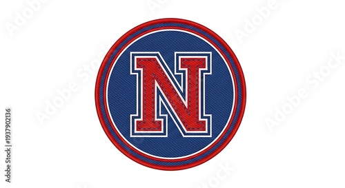 Free Download Circular letter n emblem - GFXLoad