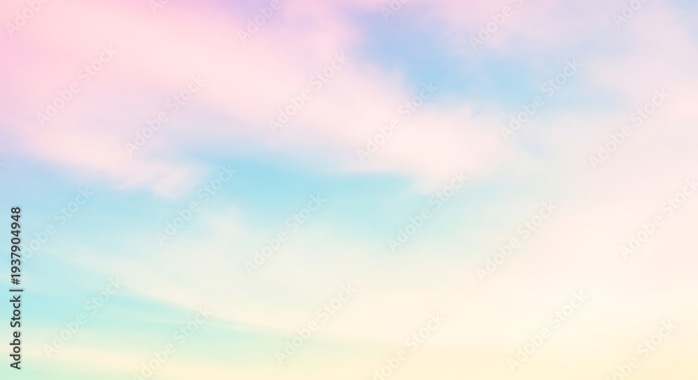 Fototapeta premium Abstract pastel sky