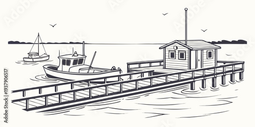 A detailed illustration of a complex machine with multiple gears and mechanisms. Vector