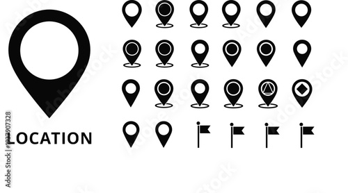 Black silhouette of professional male barbers holding scissors and healthcare workers with clipboards in various standing poses isolated on a white background for business icons