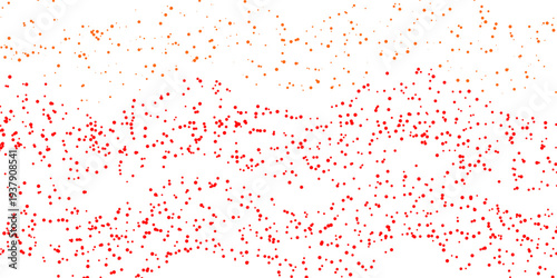 Orange and Red Wave Dot Scatter Visualization