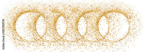 Macro closeup of a fresh brown pancake texture featuring an abstract spiral pattern of sweet cake foam and yellow. golden sponge detail for a bakery breakfast meal