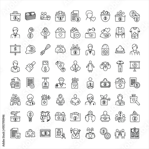  icon set symbol template for graphic and web design collection logo vector illustration
