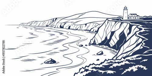 A serene and picturesque landscape of snow-covered mountains and a frozen lake Vector