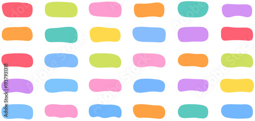 Organic shapes set with colorful fluid blob elements. Abstract organic blob shapes set with rounded liquid forms. Liquid blob shapes collection with irregular organic forms. organic, shapes, blob