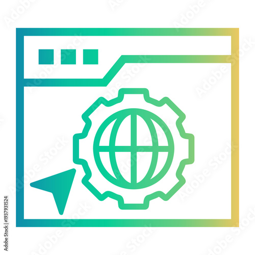 software development Line Gradient Icon
