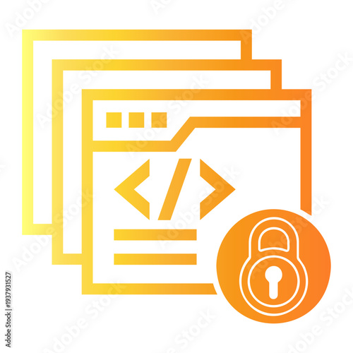 software development Line Gradient Icon