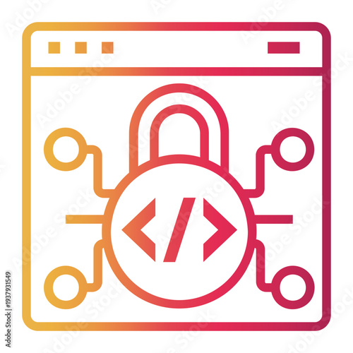 software development Line Gradient Icon