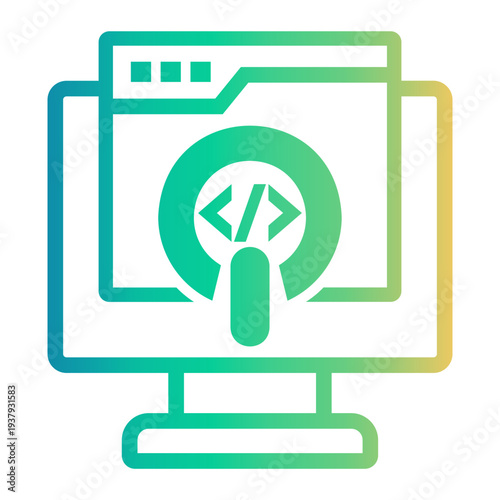software development Line Gradient Icon