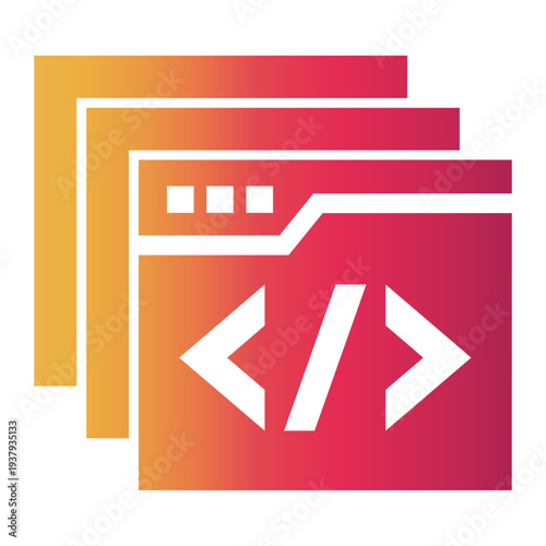 software development Gradient icon