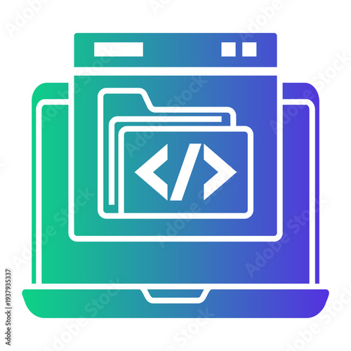 software development Gradient icon