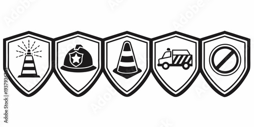 A series of icons representing various services and features Vector