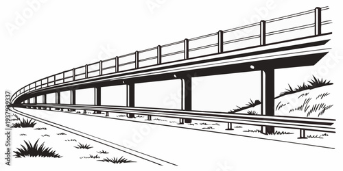 A vintage train traveling through a scenic countryside landscape Vector