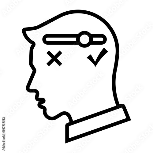 critical thinking Line Icon