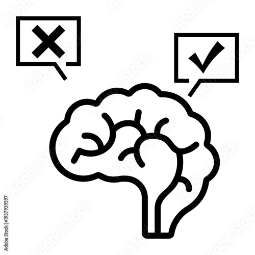 critical thinking Line Icon
