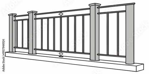 A set of large, multi-pane windows with a wooden frame and white panes. Vector