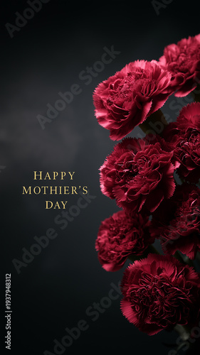 静寂の中に咲く母への想い｜プレミアムな赤いカーネーション