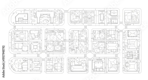 Detailed Architectural Floor Plan Design.