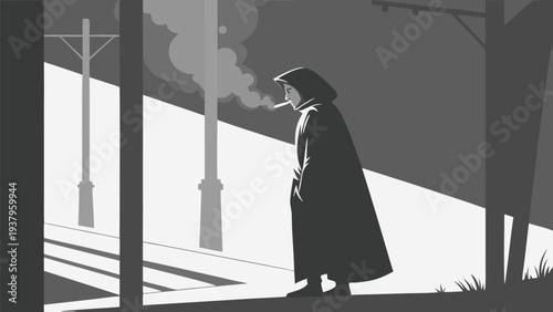 Majestic bald eagle soaring with spread wings in a sunny sky with clouds and trees