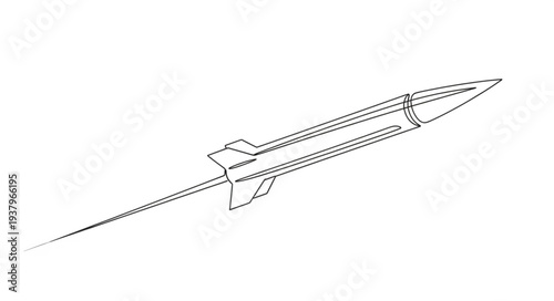 Detailed Illustration of Swordfish Side View.