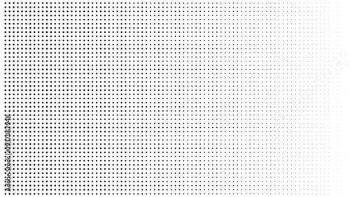 Light gradient halftone dots grunge wide background.