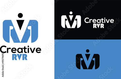 Web RVR logo, industry logo, Technology company logo, software house, digital agency, construction comapany, real estate logo, automobile logo , automotive brand, gaming logo, security company logo