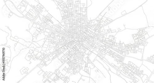 Detailed Map of City Area.