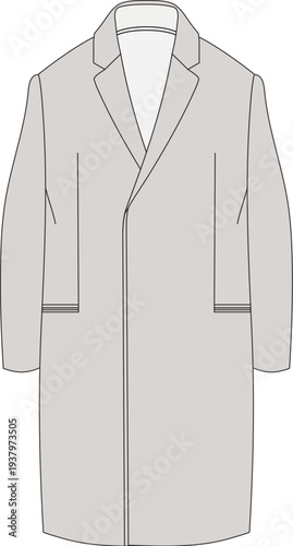 mens overcoat vector